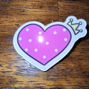 Pink Heart Kids Accessory with Crown